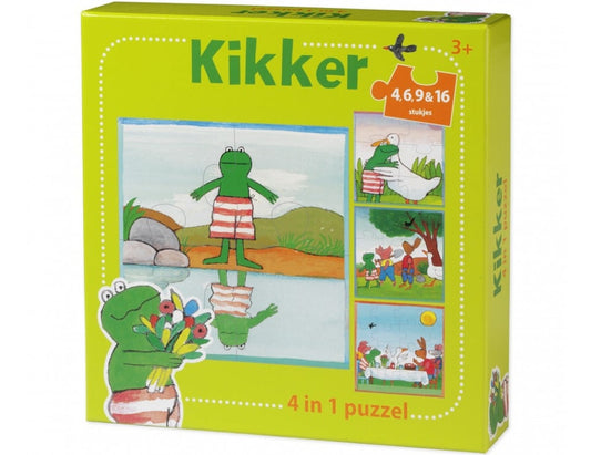 Kikker 4 in 1 - 4, 6, 9, 16 stukjes