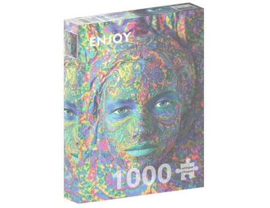 Woman with Color Art Makeup - 1000