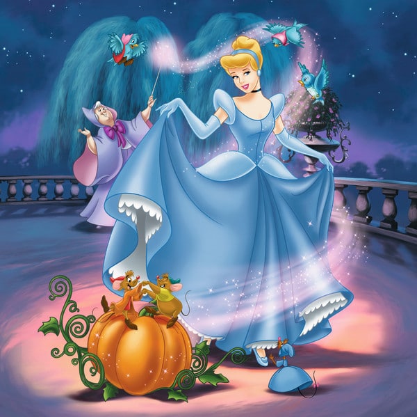 Disney Princess - Sneeuwwitje, Assepoester en Ariel - 3 x 49 stukjes