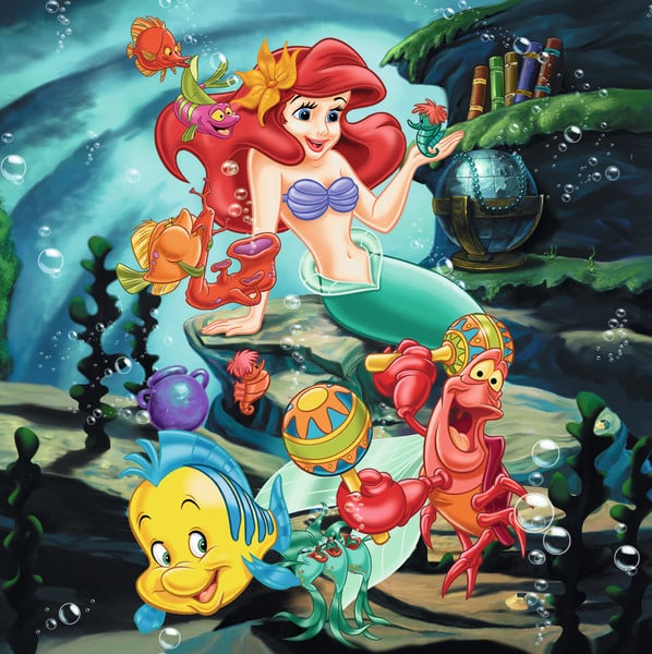 Disney Princess - Sneeuwwitje, Assepoester en Ariel - 3 x 49 stukjes
