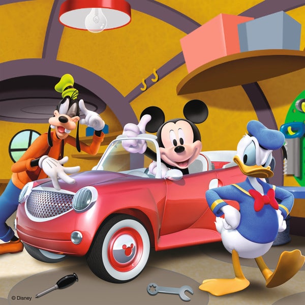 Iedereen houdt van Mickey - 3 x 49 stukjes