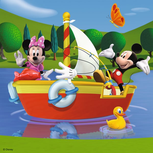 Iedereen houdt van Mickey - 3 x 49 stukjes