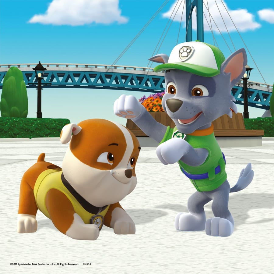 Paw Patrol - team op 4 poten - 3 x 49 stukjes