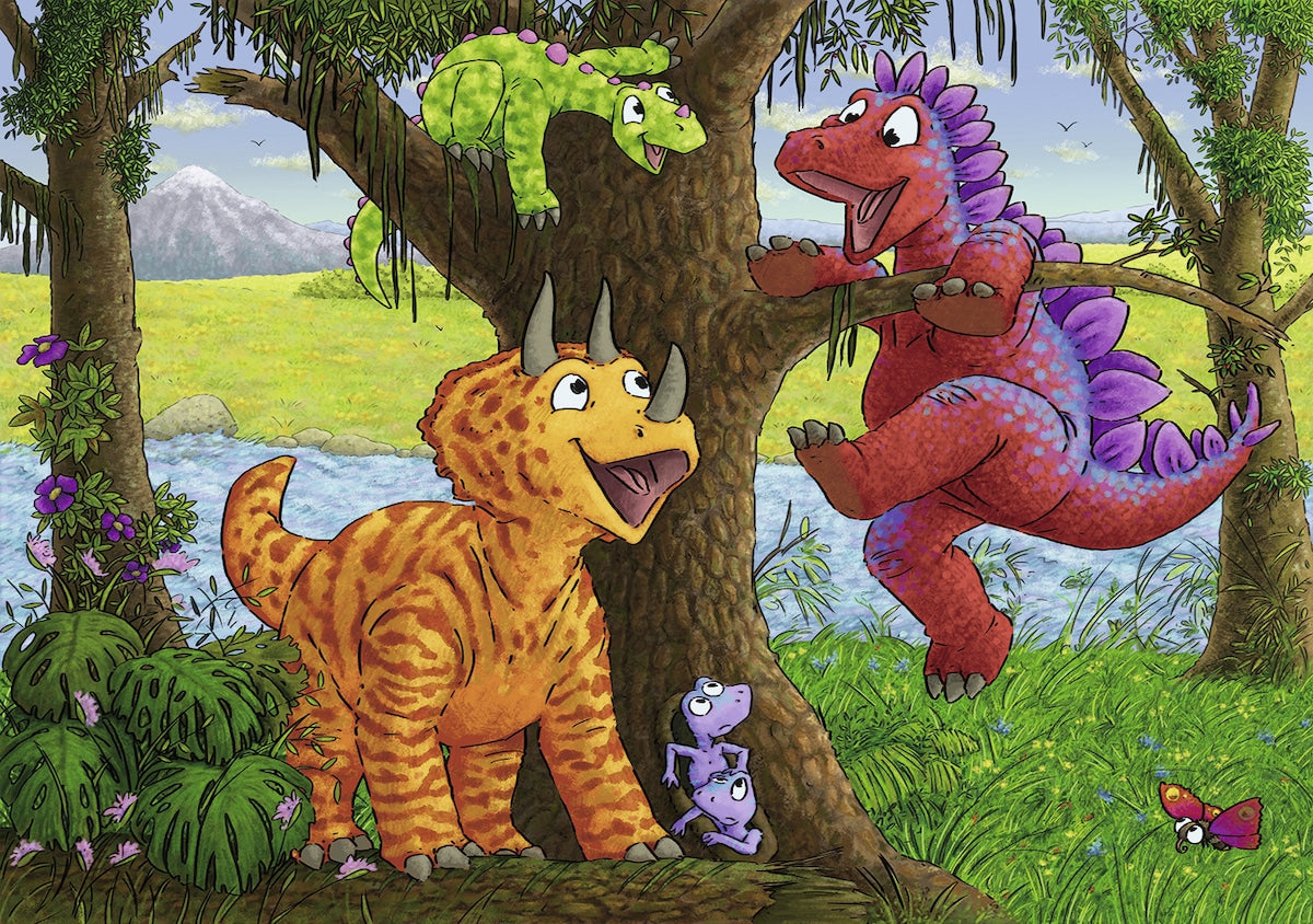 Spelende Dino's - 2 x 24 stukjes