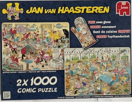 Jan van Haasteren - Seafood Supper - Clash of the Bakers - 2 x 1000 - tweedehands