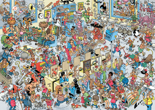 Bij de kapper - 1000