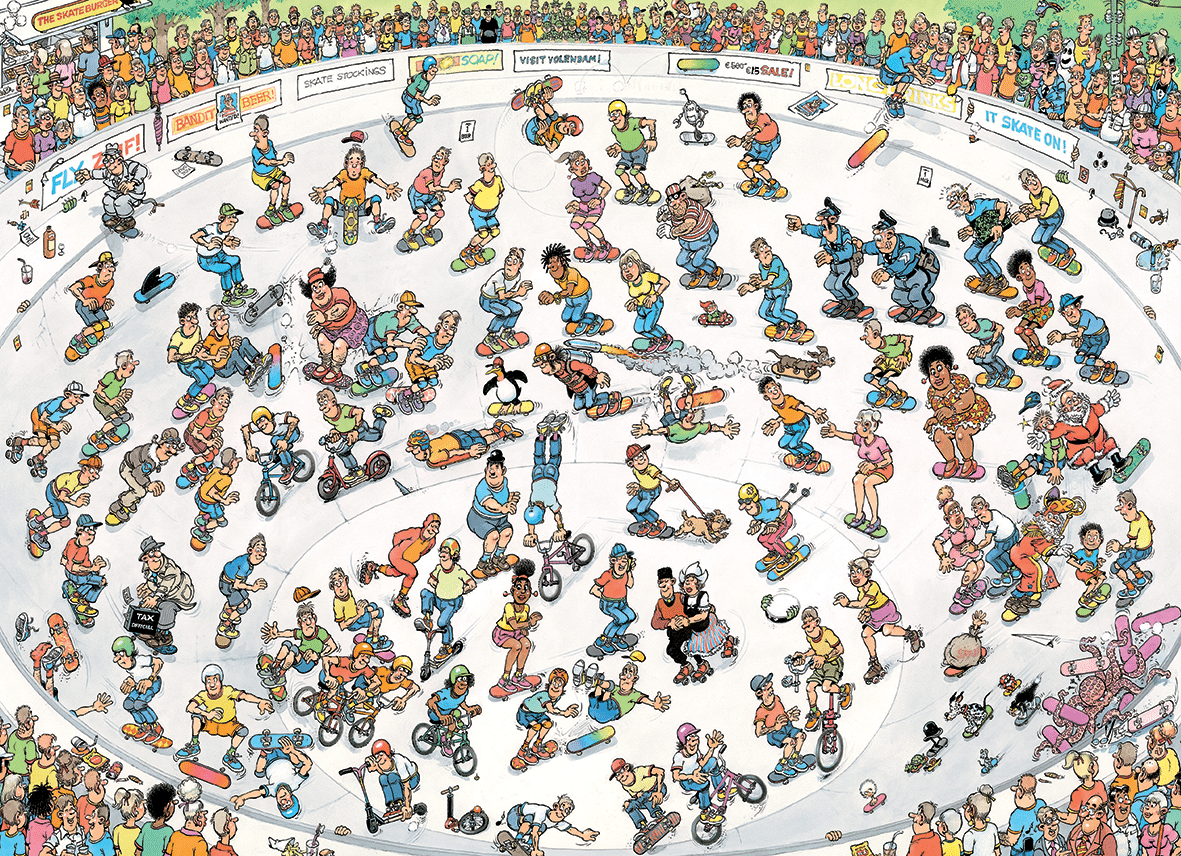 Skateboarden in de bowl - 2000