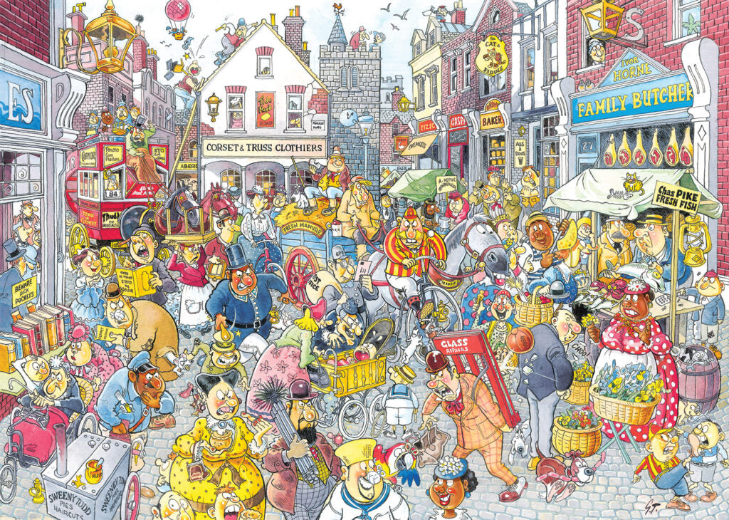 Wasgij Retro Destiny 10 - Chaos in de winkelstraat - 1000