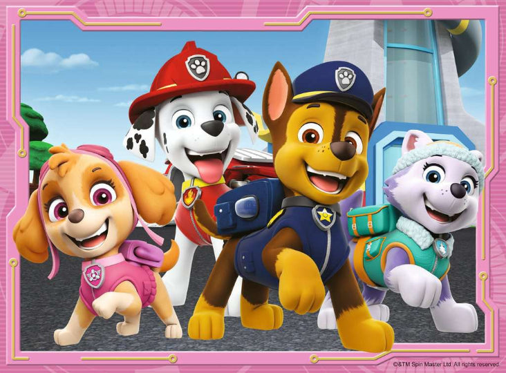 Paw Patrol 4 in 1 - 12, 16, 20, 24 stukjes