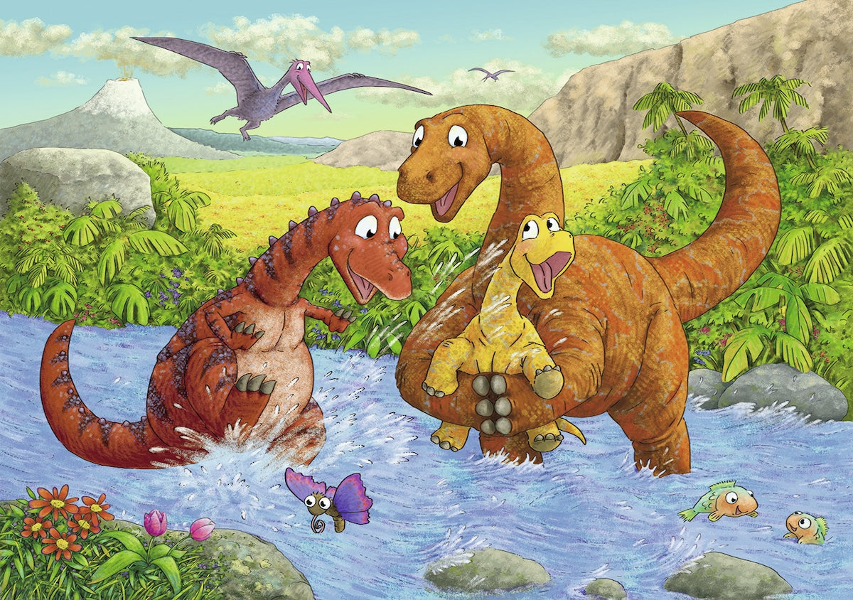 Spelende Dino's - 2 x 24 stukjes