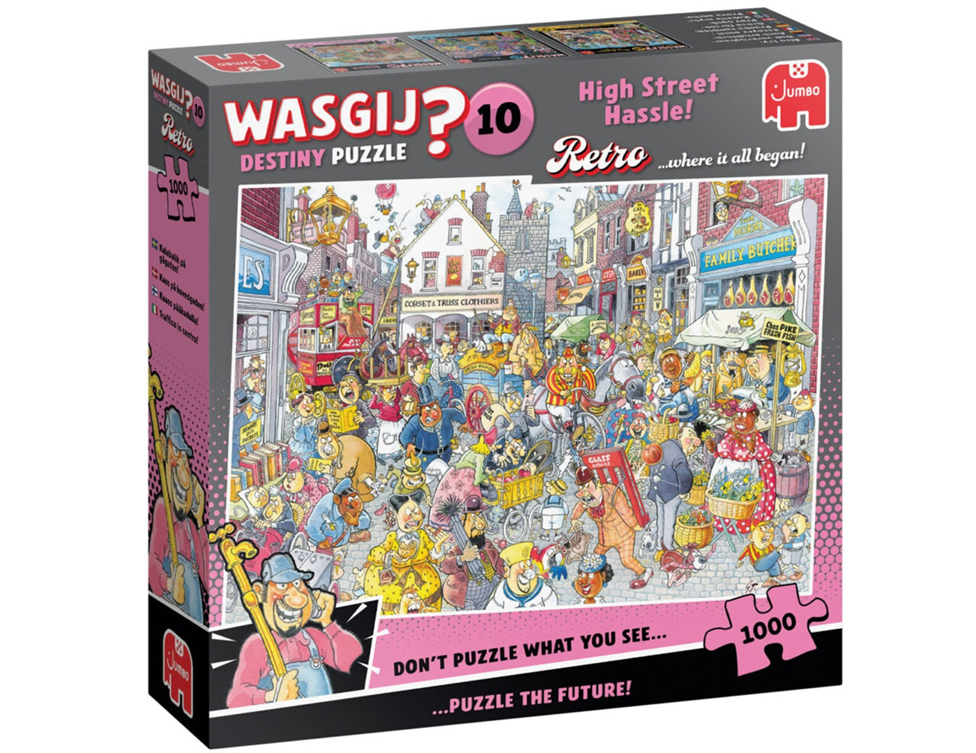 Wasgij Retro Destiny 10 - Chaos in de winkelstraat - 1000